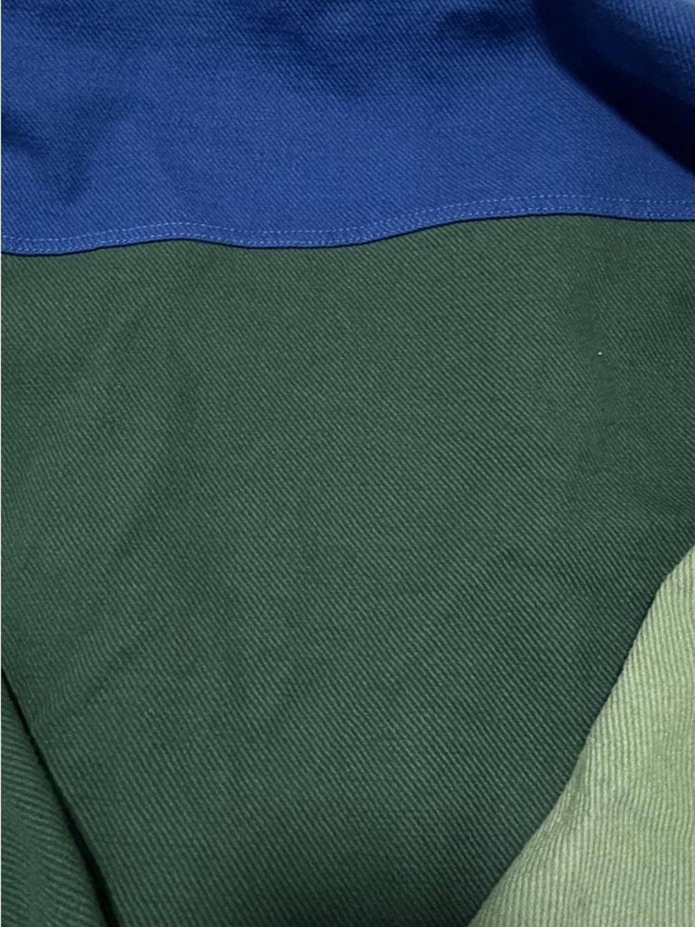 Zara Green and Royal Blue Colorblock Jacket - Picture 4 of 7